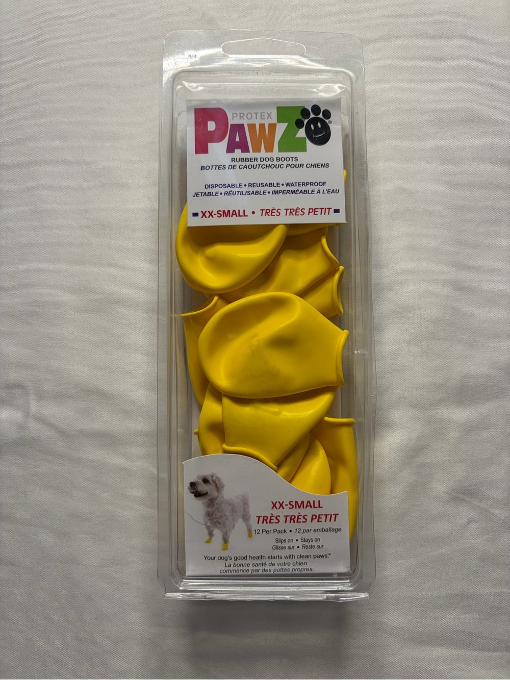 Protex Pawz Rubber Dogs (12) Per Pack Size XX-Small Slip -On Boots